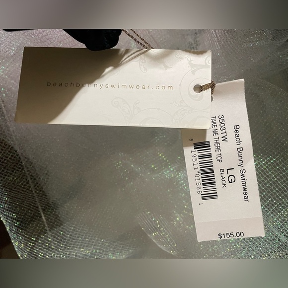 Beach Bunny Bikini Top Take Me There Bikini BB Bikini Gold Lace Bikini NEW - Picture 12 of 16